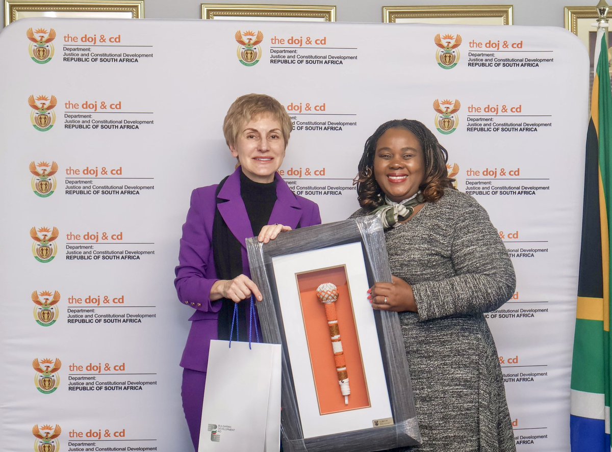 mmkubayi's tweet photo. Bilateral meeting with the Ambassador of Bulgaria at the Department of Justice and Constitutional Development office in Pretoria 🇿🇦🇿🇦🇿🇦 https://t.co/7jYcadzOfU