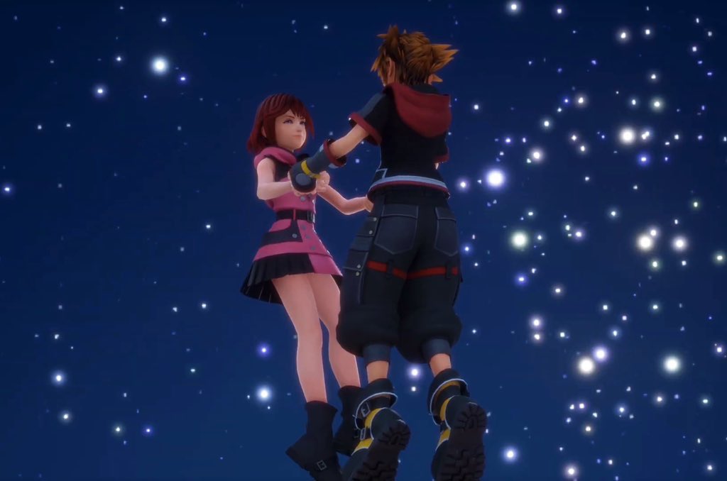 UnchainedStar's tweet photo. Everyone say happy Tanabata to Sora and Kairi the star-crossed lovers of all time 🎋🌌 https://t.co/1qyalxI2GF