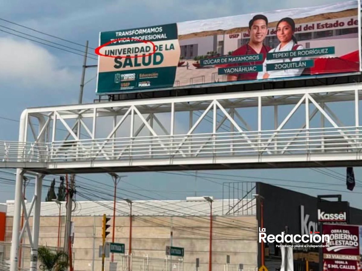 LaRedaccion_Pue's tweet photo. 🤦🏻‍♂️ | Volvió a ocurrir, otra vez el @Gob_Puebla tuvo errores de ortografía. Ahora al promocionar la Universidad de la Salud. https://t.co/HA1LNlxS8j
