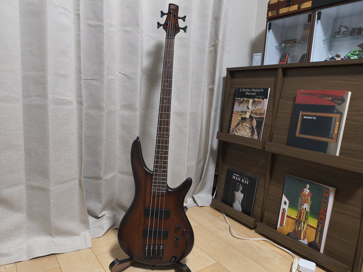 shotgun_slinger's tweet photo. 一昨日、TUNEの中古ベースを試奏しに行った結果、Ibanezの新品になった。 https://t.co/qWnV90gYAS