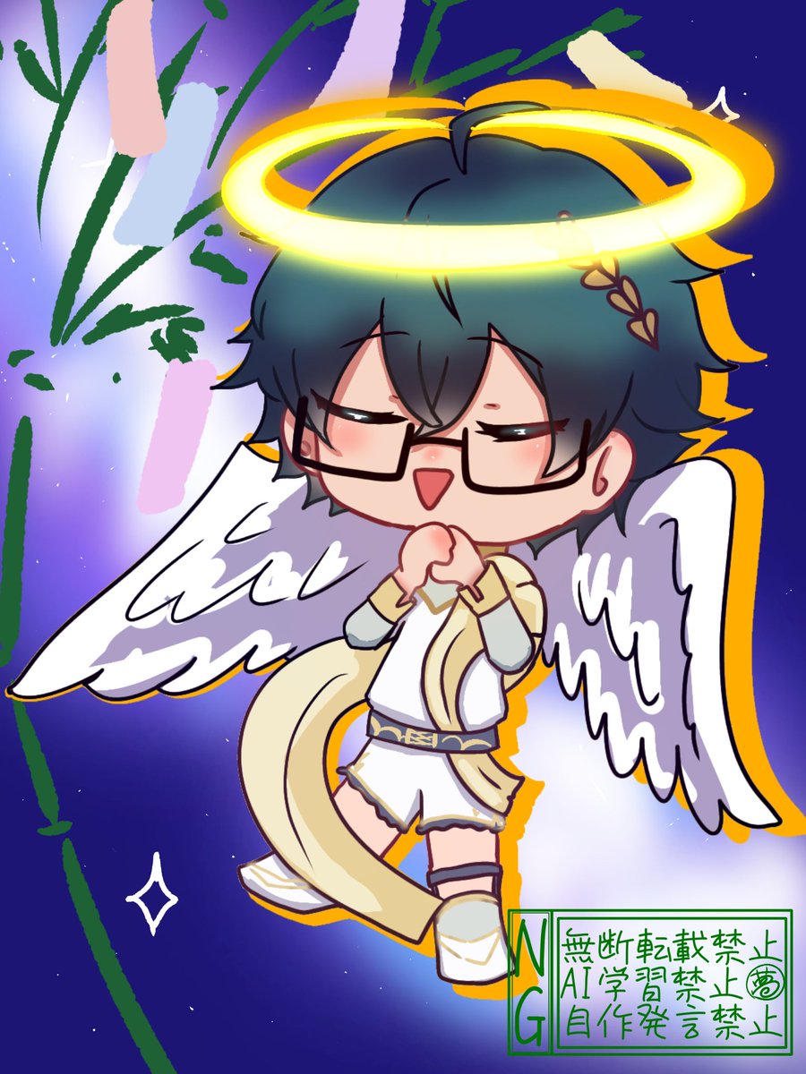 今日は七夕〜 「今年もいっぱい絵が描けますように！」 #はよ見ろやあ