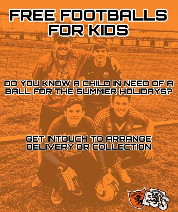 DisplaysDufc's tweet photo. With the high cost of local football camps pricing many kids out, we feel there is a lack of opportunity for children to play regular football in Dundee, without paying a premium.

Please send us a message if you know a child who would benefit from a ball. https://t.co/S0UeLKXmtO