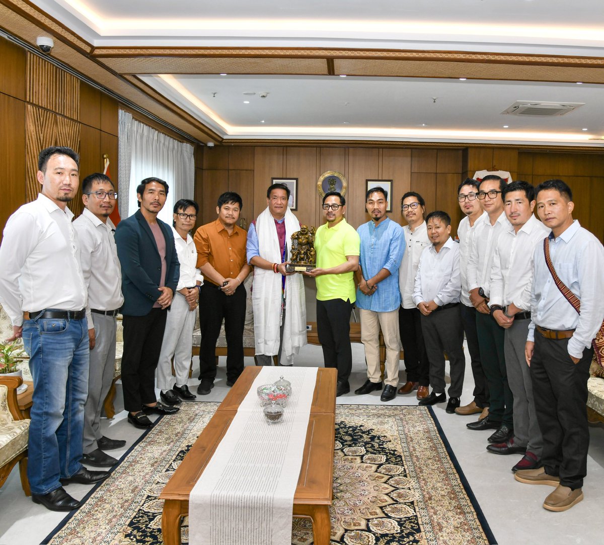 PemaKhanduBJP's tweet photo. I proudly welcome the youth representing the diverse tribes of our State who have joined the BJP. Their coming together reflects the spirit of unity in diversity and a shared commitment to serve Arunachal Pradesh and the nation.

Hon’ble Prime Minister Shri @narendramodi Ji has always believed that India’s youth are its greatest strength and has consistently encouraged young people from every background to step into public life and become partners in nation-building.