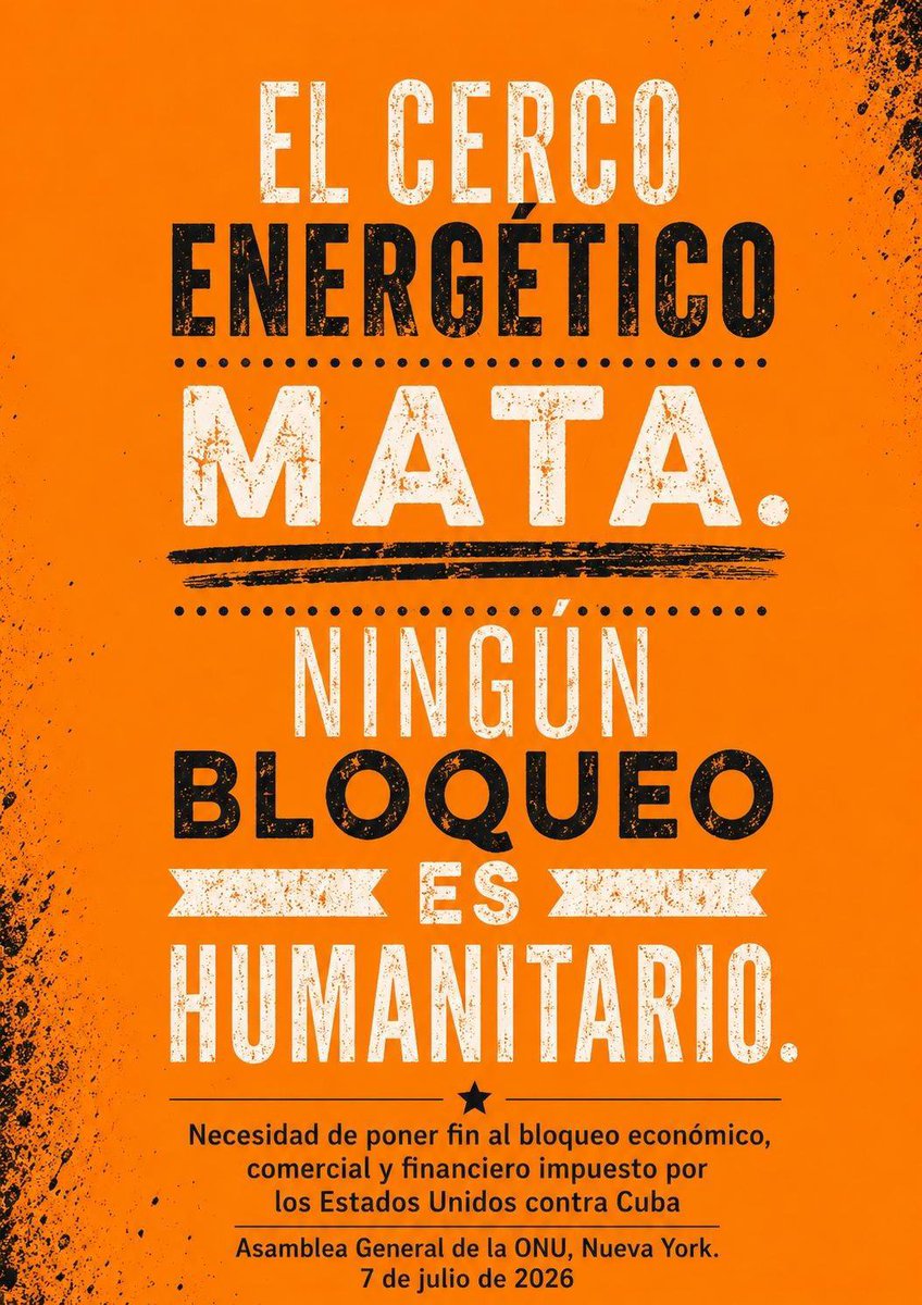 ReginaTopcuba's tweet photo. Cuba no es una amenaza, el bloqueo SÍ #TumbaElBloqueo https://t.co/6zg8RZWcdt