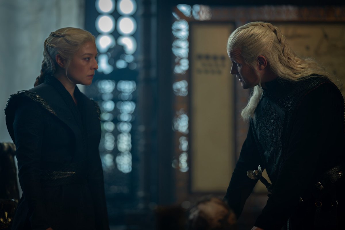 westerosies's tweet photo. New look at Queen Rhaenyra Targaryen and Prince Daemon Targaryen in #HouseOfTheDragon Season 3 Episode 4. https://t.co/TBSuthU5p0