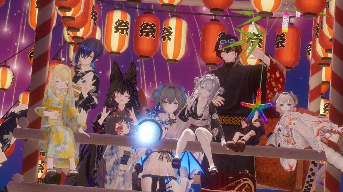 nezboxillustvrc's tweet photo. 七夕です、多分初めてみんなと祝った！
楽しかった！

俺の願い事かないますように。 https://t.co/H48tF0RGRv