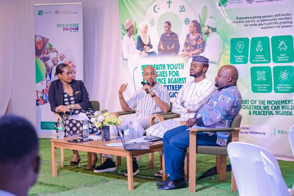 AMYUganda's tweet photo. We concluded our inaugural #FaithInPeace Dialogue, bringing together faith leaders and young people to discuss practical ways to protect youth from manipulation and recruitment into violence. We thank everyone who participated.
Peace begins with dialogue.
#FaithInPeace #AMYUPeace https://t.co/l8tgiX9Uu8