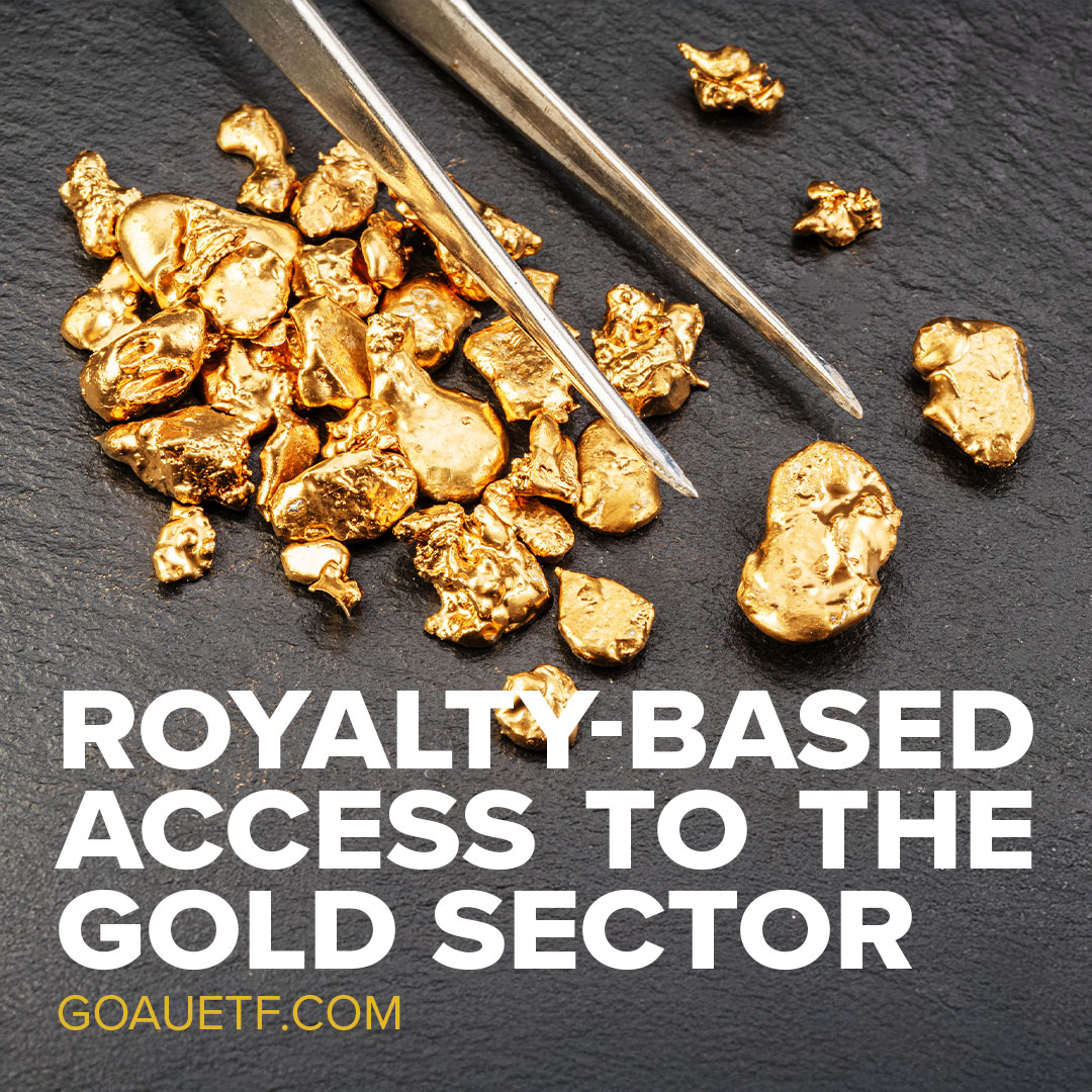 USGlobalETFs's tweet photo. Why dig for gold when you can collect the royalties? The U.S. Global GO GOLD and Precious Metal Miners ETF (GOAU) targets royalty and streaming companies for access to the gold sector. Learn more: https://t.co/GM4iwOqQwI https://t.co/GjhF6C4Thp