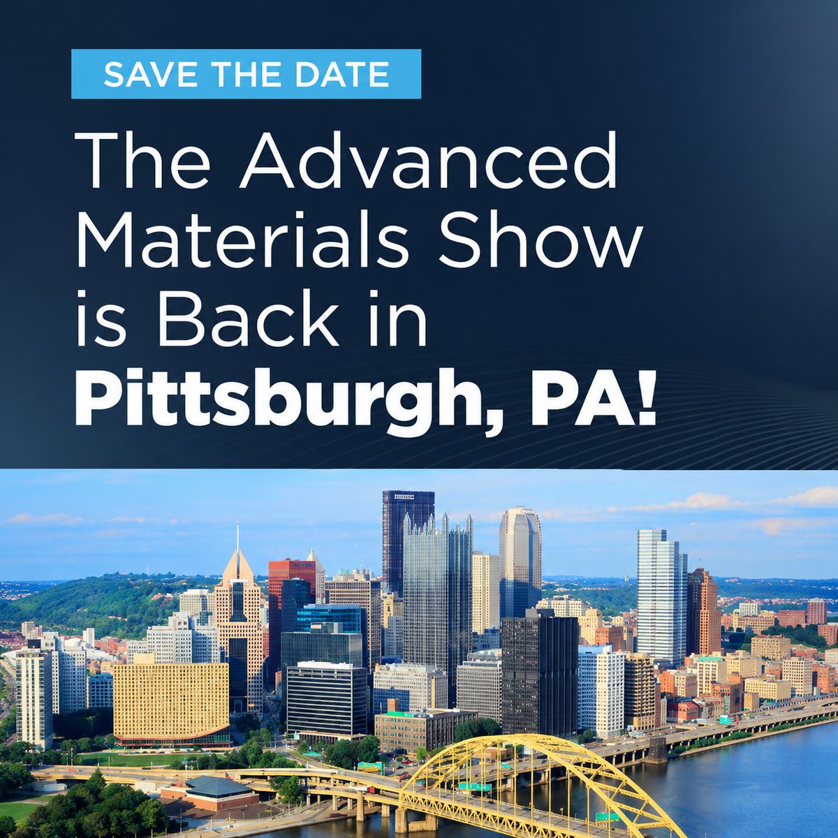 Pittcon's tweet photo. We're excited to partner with The Advanced Materials 2026 Show! 
Enjoy a 10% discount on exhibit space for the Pittcon community. 
Showcase your lab tech and connect with industry leaders. Only 20 booths left! https://t.co/WiVK7fxbmE https://t.co/MwkZrunpMs