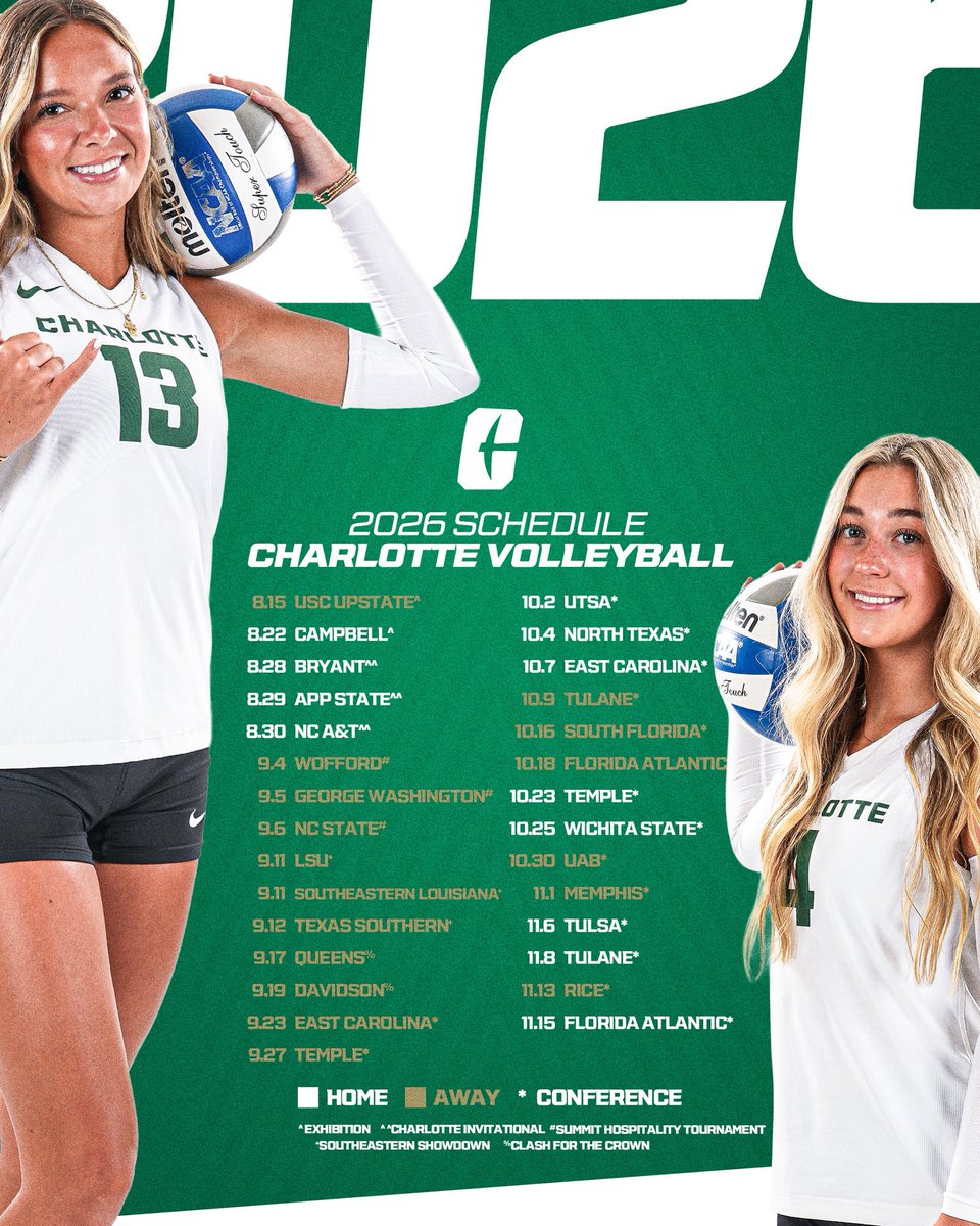 CharlotteWVB's tweet photo. 𝟐𝟎𝟐𝟔 𝐒𝐂𝐇𝐄𝐃𝐔𝐋𝐄 👀

Dates are locked in for the season! We can’t wait to see you in Halton! 

🎟️ » https://t.co/uKkL6qsSNt https://t.co/OSJgmqVz3L
