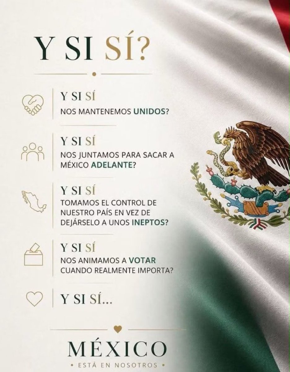 Tecuatl1975's tweet photo. ¿ Y SI SÍ ? https://t.co/oxWqPSF0tw