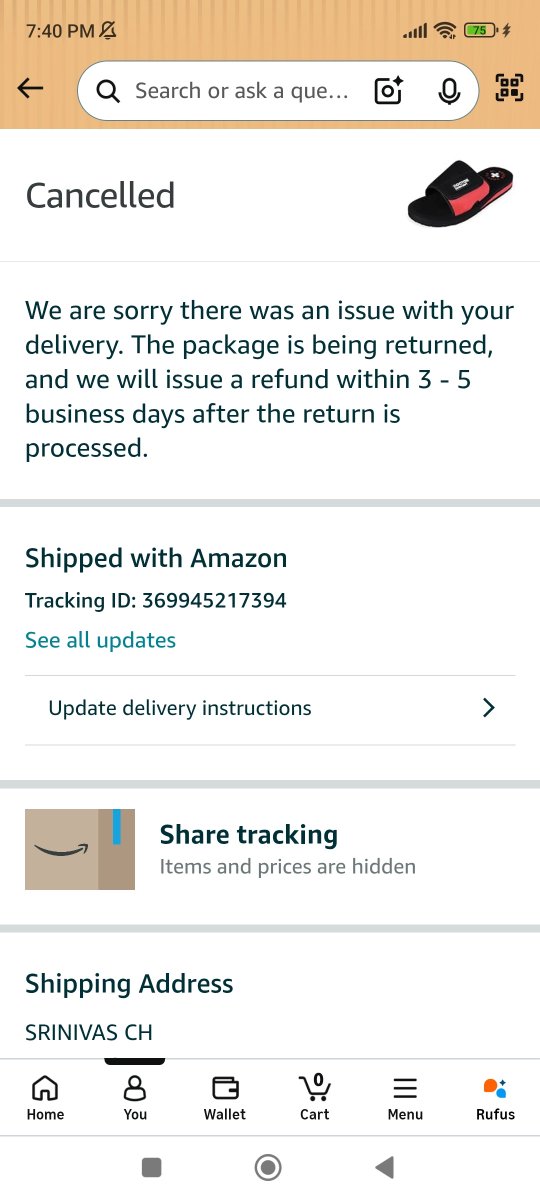 vasuch1973's tweet photo. @amazonIN Still your executives saying nothing was returned. https://t.co/rWD05O2gP5