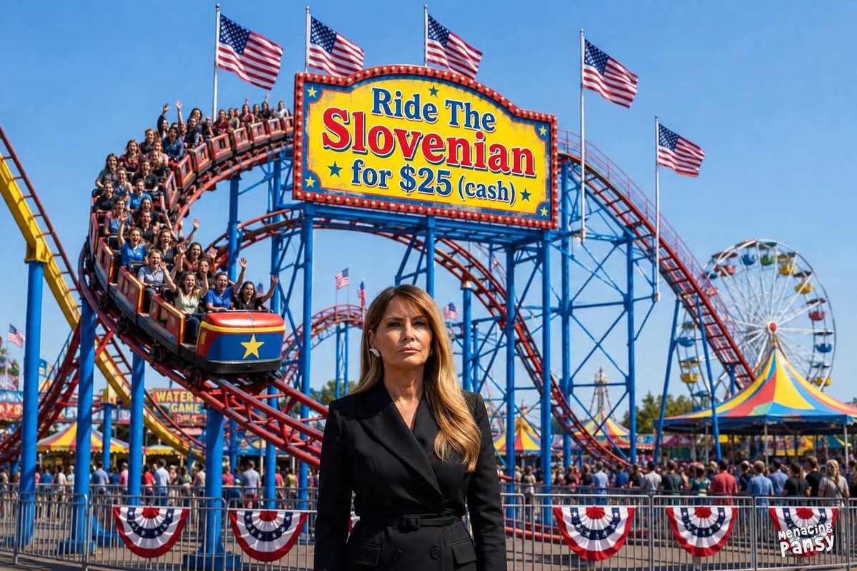 nj_green's tweet photo. @sarahtexe World famous. #melania #trump https://t.co/SLS5hd0f9F