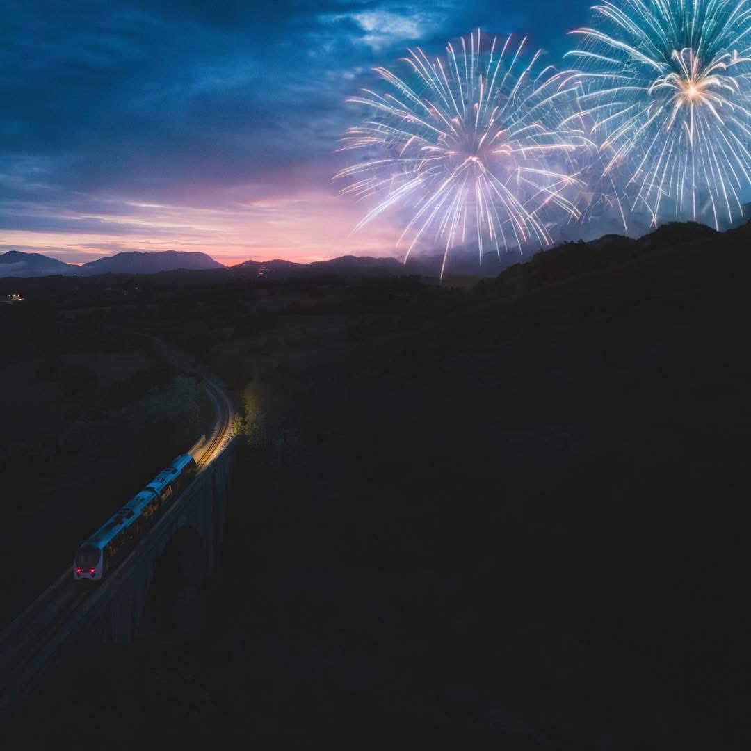 CFCORSE's tweet photo. 🎆[ OFFRE DE TRANSPORT - FEU D'ARTIFICE 2026 ]🎆

Horaires spécifiques sur les périurbains
Aiacciu-Mezana et Bastia-Casamozza pour la soirée du 14 juillet 2026, pour rejoindre le centre-ville, en toute sérénité

https://t.co/D0yEl8G2jq https://t.co/r4zqFngRyT
