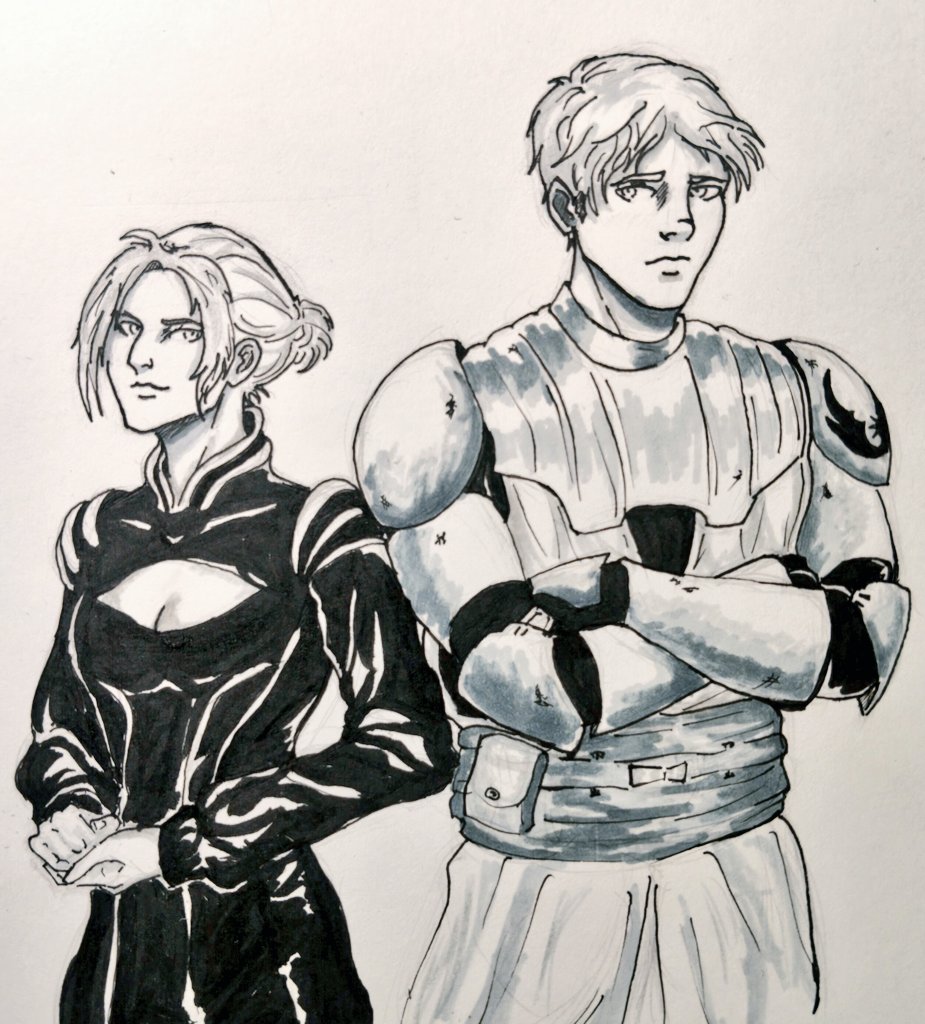 ArtemDobryak's tweet photo. Alright, re-upload of #aruani x #obitine fanart from my AoT Star Wars au with a few additions.
Lowkey wish I could add more, but my blender retired completely during the process, so we have what we have 🫠
#arminarlert #annieleonhart #aot https://t.co/Y2ms6rF1TD