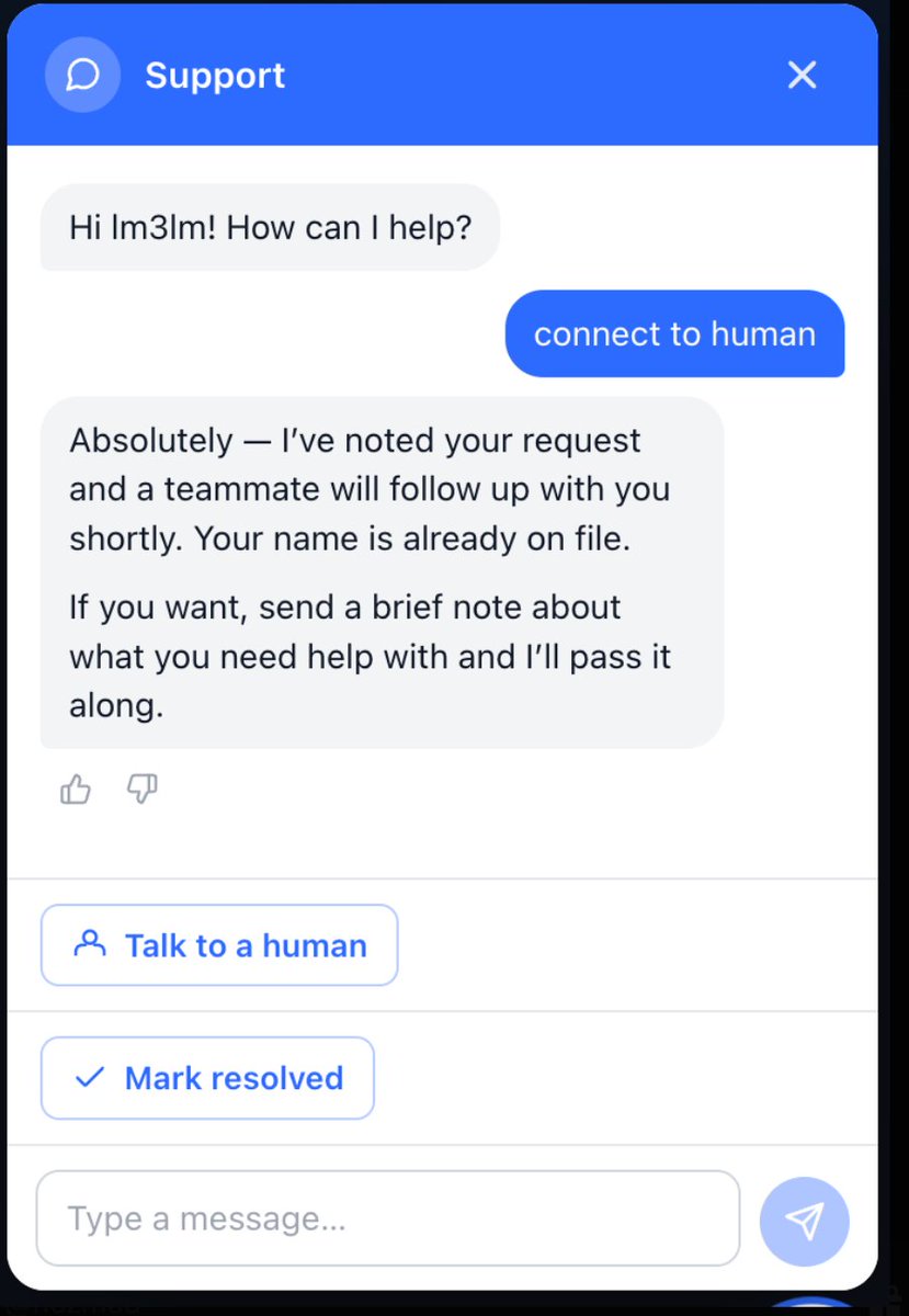 HaythamChhilif's tweet photo. FIFA has infinite budget and their AI support still can't do the one thing every user eventually asks for: talk to a human.

We built @ClankrSupport  to just… do that. https://t.co/iTnOtHO17B