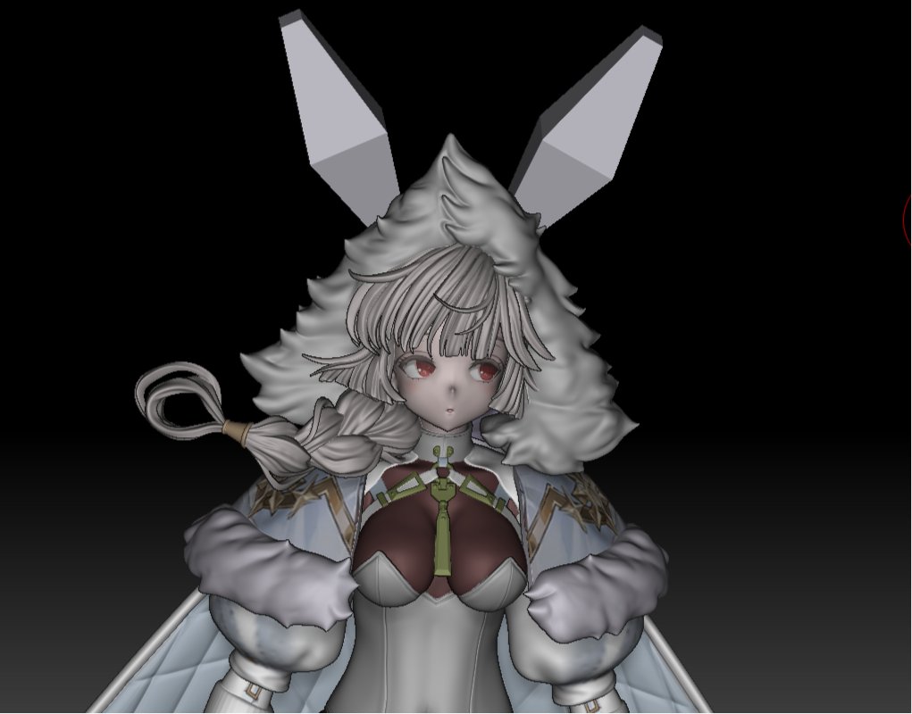 initial_K_aho's tweet photo. #zbrush　＃coloso 
めんどくさくなって作業時間図るのやめたけどやってるよ！
毎日最低講義動画10分は更新してます
全体のモデルができたらいったんポーズへ行く前にPちゃんのフィギュアに取り掛かります！
今月末になりそう… https://t.co/NYxZWOoonX
