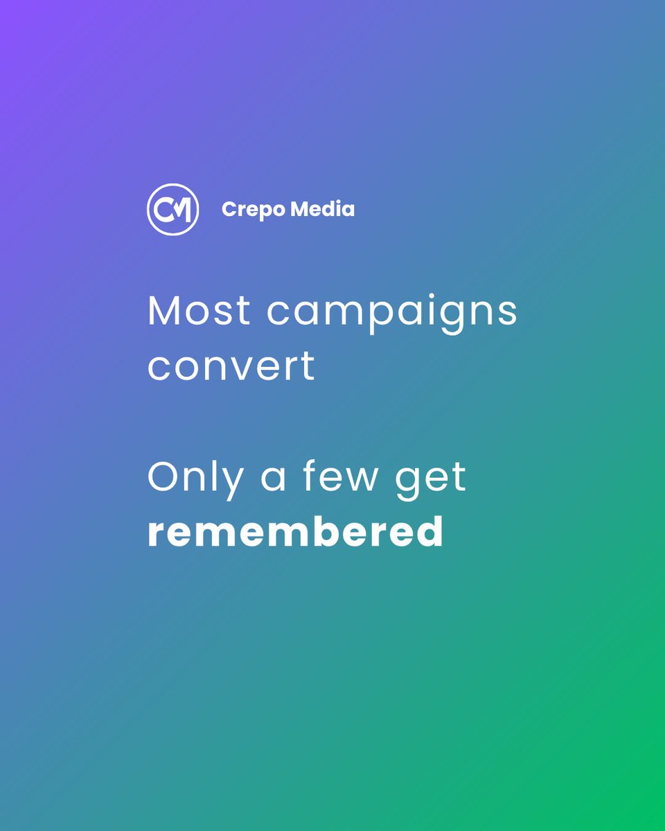 Crepomedia's tweet photo. Logic converts. Emotion connects. The strongest brands use both. 📊 Strategy creates clarity 🎬 Emotion makes it memorable At Crepo, we combine systems with story. So your campaigns aren’t just effective… They're unforgettable. #BrandStorytelling #EmotionalBranding #CrepoMedia https://t.co/xDERkR5RFT
