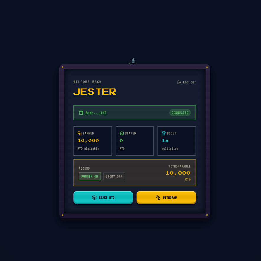 RetroDogeSol's tweet photo. You can easily withdraw your earned coins at: https://t.co/Qg7KyCsoXR

Create your in game account at: https://t.co/X3IMjvuntM then use the same username and password to log in to the portal. 
Connect your Phantom Wallet, and claim your earned on chain $RTD rewards instantly. https://t.co/RBzCFNRqKi