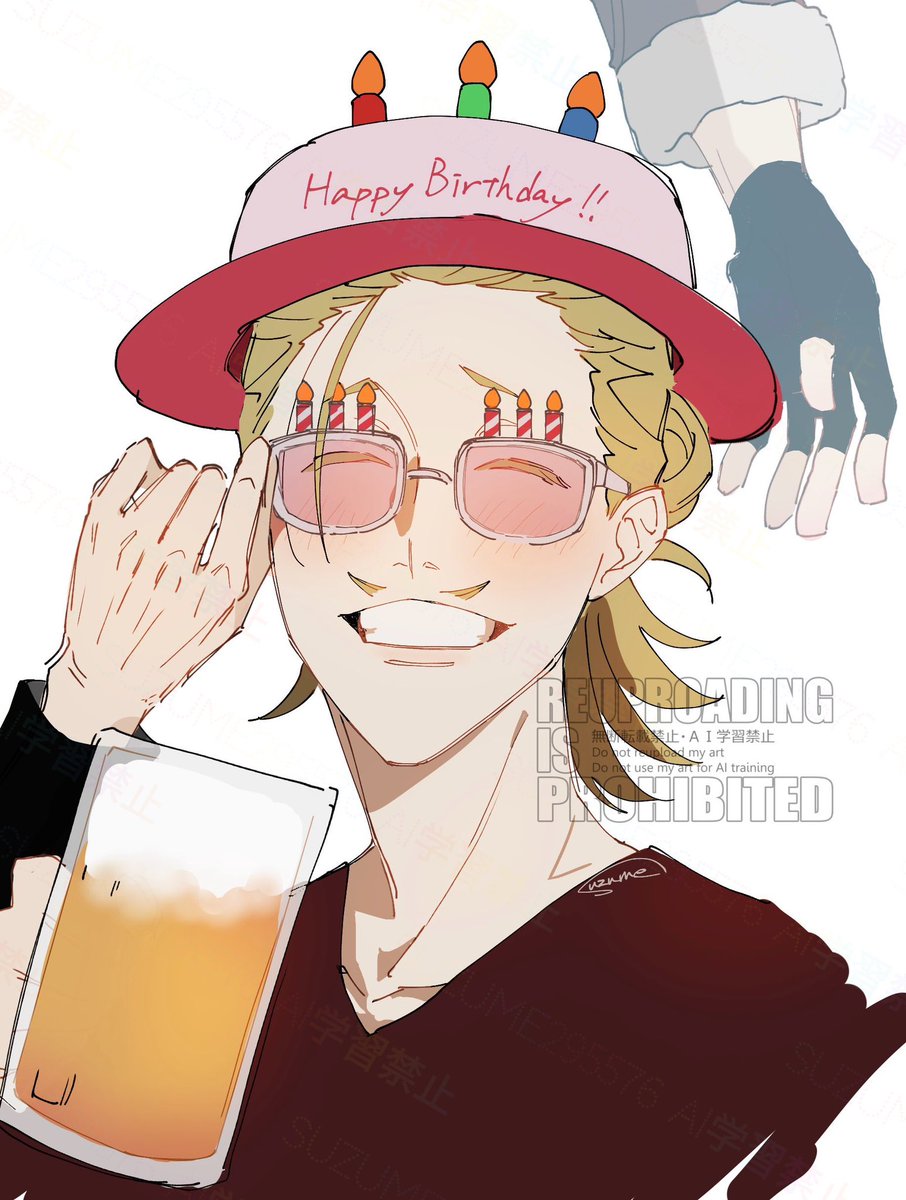 suzume295576's tweet photo. #プレゼント・マイク生誕祭2026
#プレゼント・マイク誕生祭2026
#山田ひざし生誕祭2026
#山田ひざし誕生祭2026

滑り込み！おめでとう🎉🎉🎤 https://t.co/G1DfBVD45m
