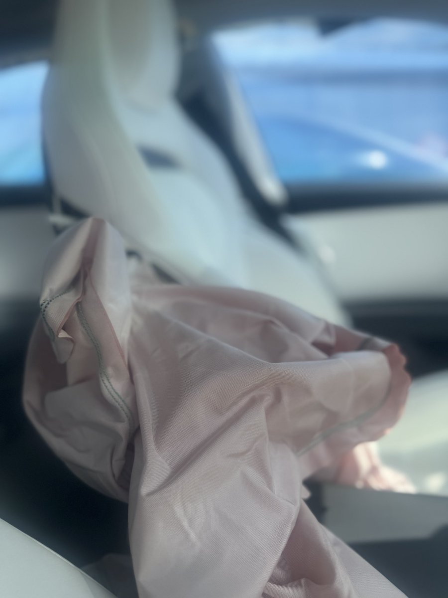 PlankeyHeather's tweet photo. Thank you @Tesla and @elonmusk. My son and I were hit at a high rate of speed a few days ago and my 2025 Model 3 Performance saved our lives. I will continue to tell everyone what a great car this is. I will miss this car but plan on getting another one. We are glad to be alive! https://t.co/UE4d7zQI60