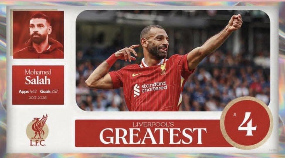 dodom27's tweet photo. ليفربول أعلن اليوم رسمياً عن ترتيب افضل 5 لاعبين في تاريخه :
1️⃣ ستيفن جيرارد 🏴󠁧󠁢󠁥󠁮󠁧󠁿
2️⃣ السير كيني دالغليش 🏴󠁧󠁢󠁳󠁣󠁴󠁿
3️⃣ ايان راش 🏴󠁧󠁢󠁷󠁬󠁳󠁿
4️⃣ محمد صلاح 🇪🇬
5️⃣ جون بارنز 🏴󠁧󠁢󠁥󠁮󠁧󠁿 https://t.co/rMkKL7tiCj