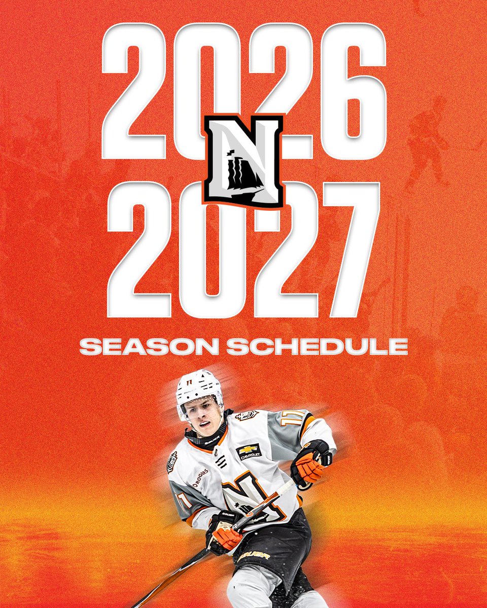 ClippersHockey's tweet photo. The 2026-27 Season Schedule Has Dropped 📲

See the full schedule at https://t.co/CzYuhoi6Re

#OurTownOurTide 🌊 https://t.co/AmULvEOKFD