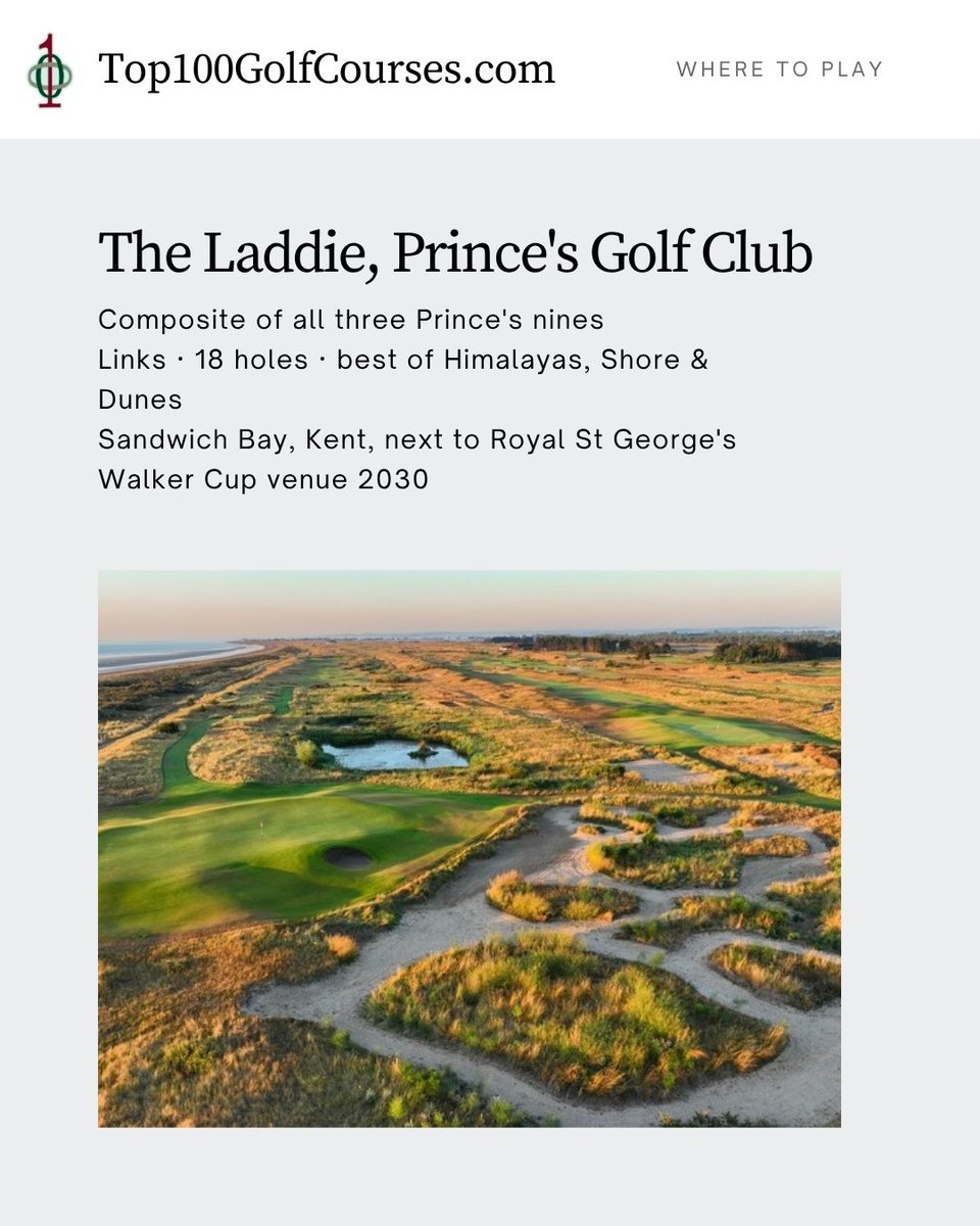 Top 100 Golf Courses tweet media