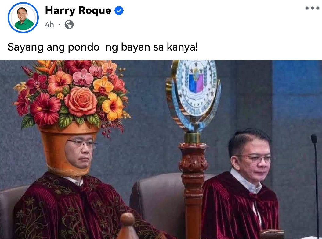 shaqrosie's tweet photo. Sen. Win explained already. Kung ambag lang ang usapan, ang laking ambag niya as a working senator. Gumagawa na naman ng own narrative.

At si Harry Roque pa talaga nagpost? Kapal. Akala niya yata nakalimutan na namin yung POGO involvement niya.

PURO SIYA FB. DUWAG. UMUWI SIYA. https://t.co/2kBD6viaXu