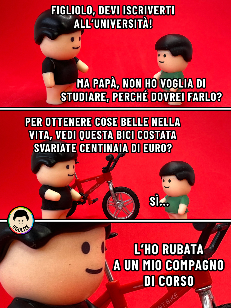 Ugolize's tweet photo. L'istruzione è importante https://t.co/NtgwxHrRLd