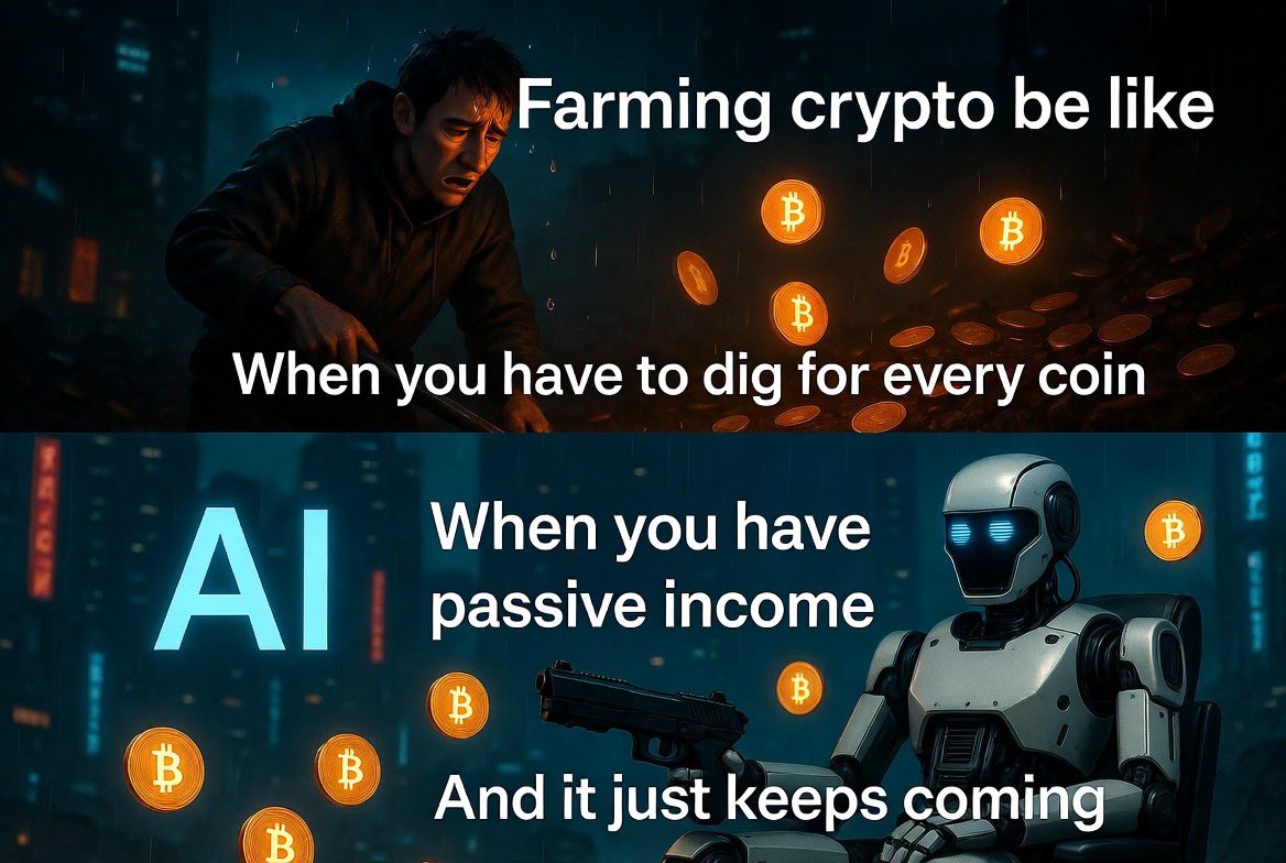yourddy1's tweet photo. Manual Farming vs AI Agent Farming in 2026
Human: Sweating, high gas, 24/7 monitoring
AI Agent: Working while you sleep… but only if the economics actually make sense. 😂 https://t.co/vT7QkEDIT3