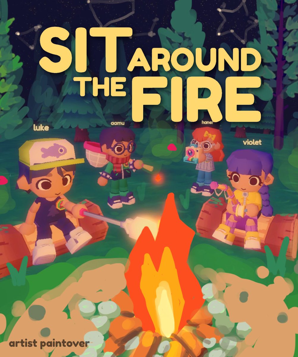 halftoasted_dev's tweet photo. Sit Around The Fire is a cozy multiplayer game about camping with friends on a strange planet!  💫🔥

It’s still early in development but we have a lot planned and we can’t wait to show you more!

#gamedev https://t.co/iJPY2E6nCM