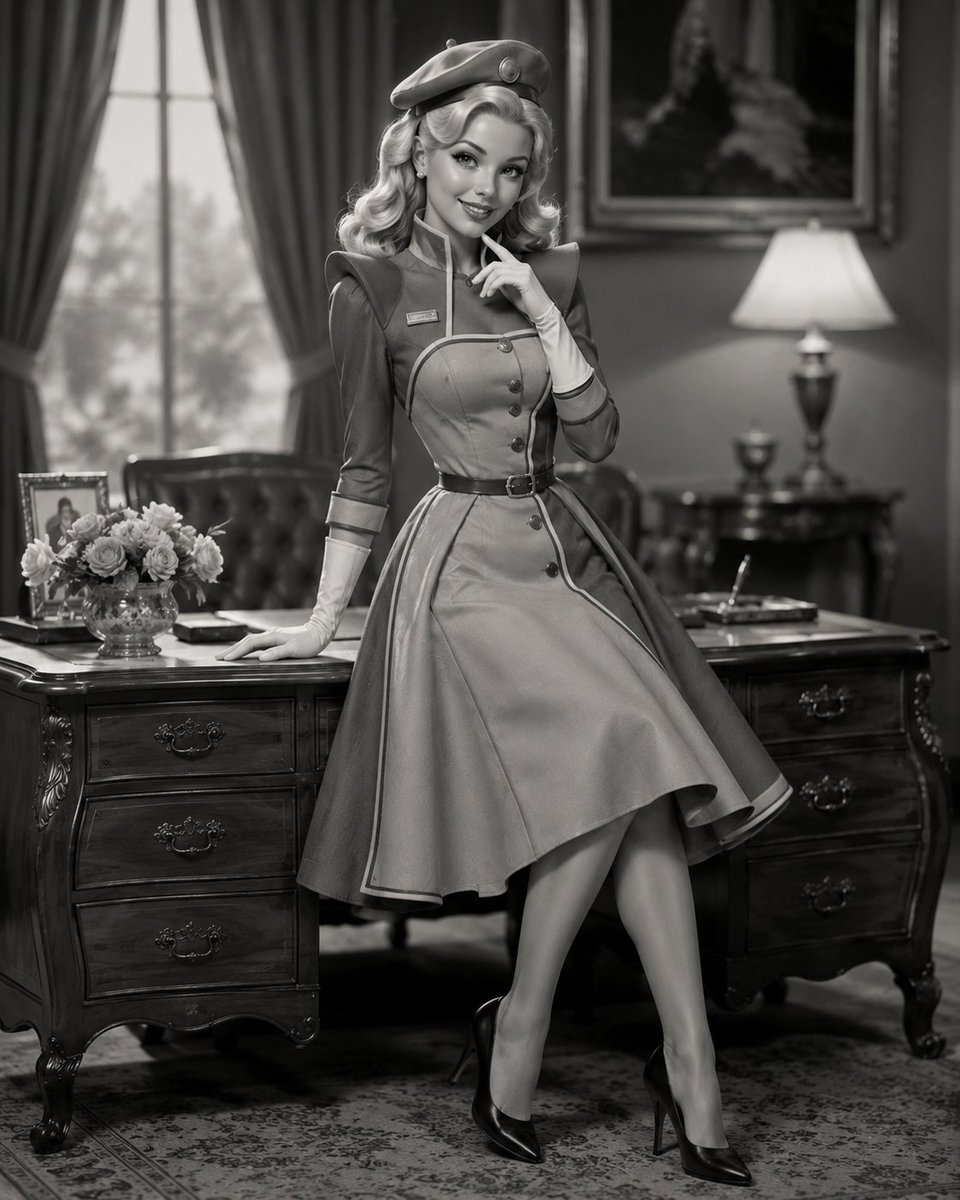 LuxannaLuster's tweet photo. Another day, another repurposed outfit!
Who can resist a touch of military allure?
That's right, today's pick is my "Imperial" set!
Modesty with a hint of authority.~π©Ά
I may just have to make this a show of my own.~
@WonderWifeNo1 might gain some competition. π€
#Westviewed https://t.co/yxE9PPujfI