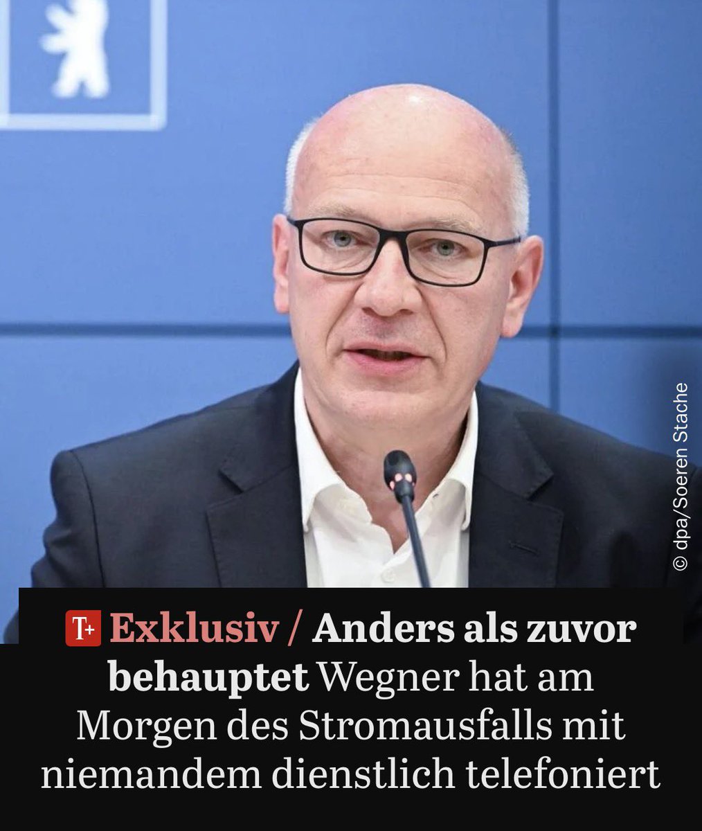 ChristianLatz_'s tweet photo. Anders als zuvor behauptet hat Kai Wegner am Morgen des großen Stromausfalls mit niemandem dienstlich telefoniert. Auf einen Eilantrag des @Tagesspiegel muss die Senatskanzlei das einräumen. Wegner hat die Bürger offenbar wissentlich getäuscht. (1/2) https://t.co/E802QSeQ9D https://t.co/PzmdVLOajV