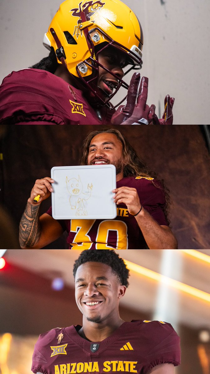 ASUFootball's tweet photo. Lights. Camera. Sun Devils. 😎 https://t.co/JiGdlOZDfx