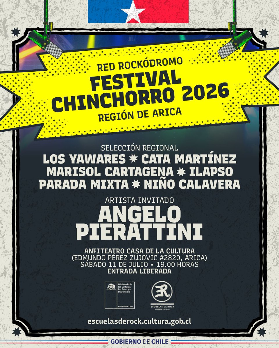 EscuelasdeRock's tweet photo. Este fin de semana, la #RedRockódromo comienza su recorrido por las 16 regiones del país desde Copiapó y Arica, con nuevas ediciones de los festivales ⚡ Ventana del Desierto y Chinchorro⚡. ¡Entrada liberada! https://t.co/lnFDrgdf8B