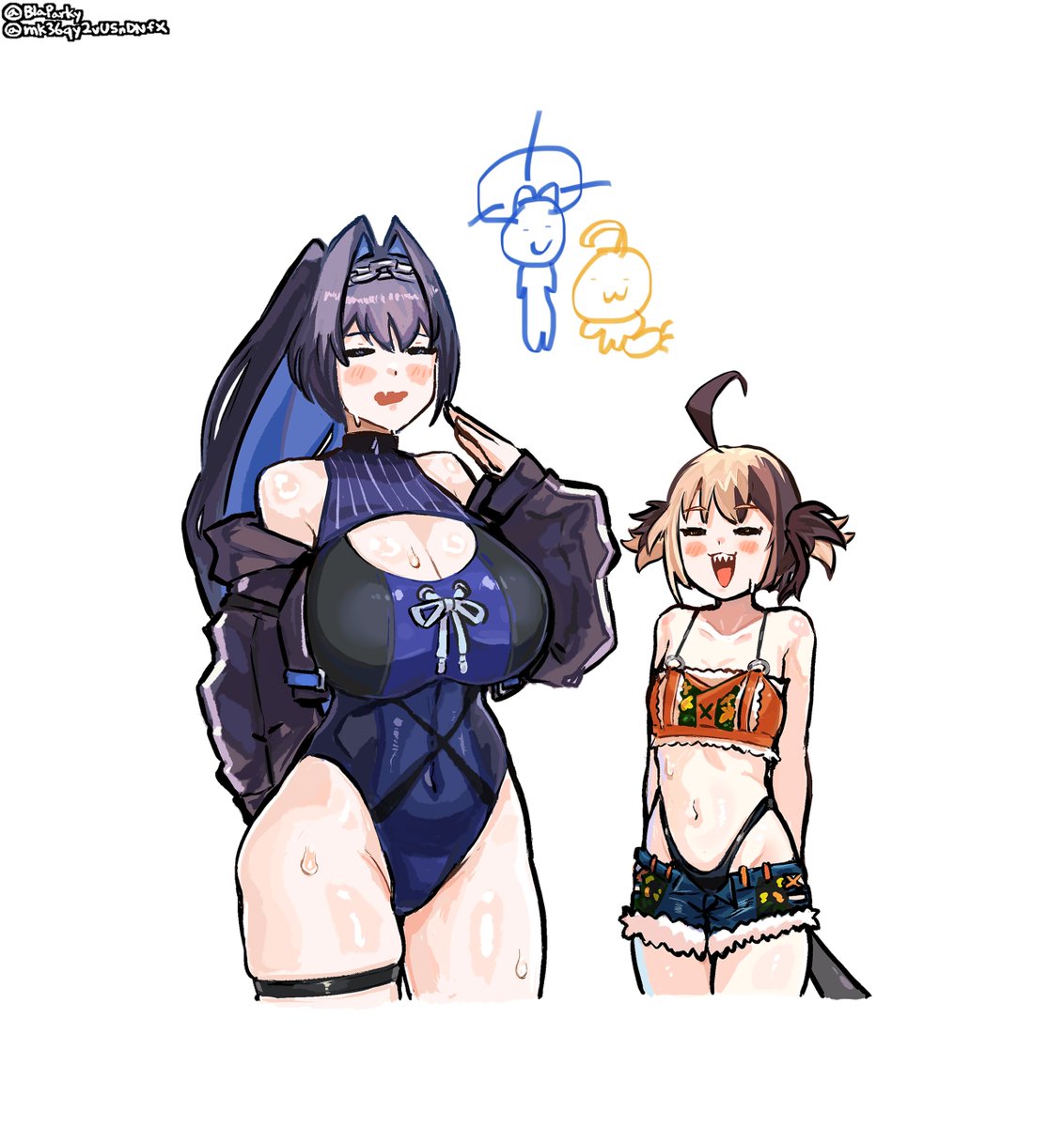 BlaParky's tweet photo. #kronillust #クロニーラ #rkggk
Gigi With Kronii In Summer 
https://t.co/COPTCQFsFf https://t.co/g3ncX4kZGd