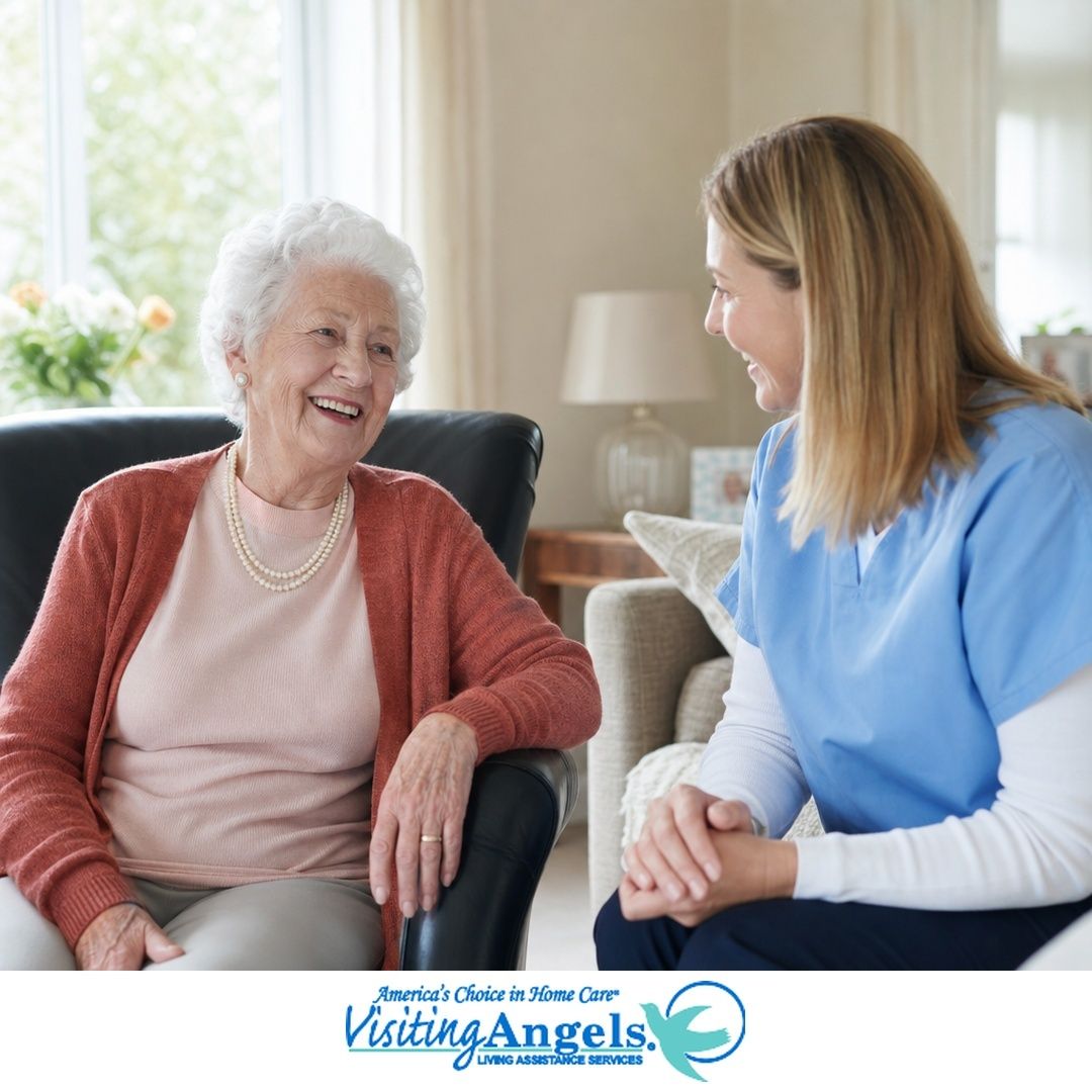 AngelsofNc's tweet photo. Notice changes in your aging loved one's independence? Professional home care can help them thrive. Let's talk: #HomeCare #VisitingAngels #SeniorCare https://t.co/VgEIhgNvfm