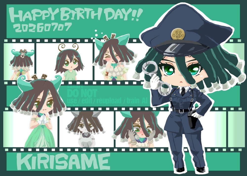 54x_fragment's tweet photo. キリサメちゃんお誕生日おめでとう！！！
アニオリで色々な姿を見ることが出来て嬉しかった…！
これからは自分のための人生をいっぱい満喫して欲しいな〜

#DrSTONEキリサメ誕生祭
#キリサメ誕生祭2026
#キリサメ生誕祭2026 https://t.co/PxKal2Uxit