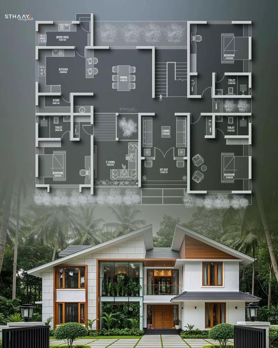 Mayowajohn_onX's tweet photo. A beautiful modern home designed around comfort, flow, and everyday moments that matter. From the inviting sit-out and airy living spaces to well-zoned bedrooms, open dining, and pockets of greenery ,every corner is crafted to feel calm, connected, and truly livable. https://t.co/Kcg2x6C6Dh