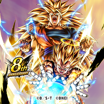 db_legends_jp's tweet photo. ◤8周年オリジナル壁紙
　＆アイコンプレゼント✨◢

UL「超サイヤ人3 孫悟空＆超サイヤ人2 ベジータ」の参戦を記念してオリジナル壁紙＆アイコンをプレゼント🎁

#予測不能のDBL8周年
#レジェンズ
#ドラゴンボール https://t.co/AdDEHhyFA5