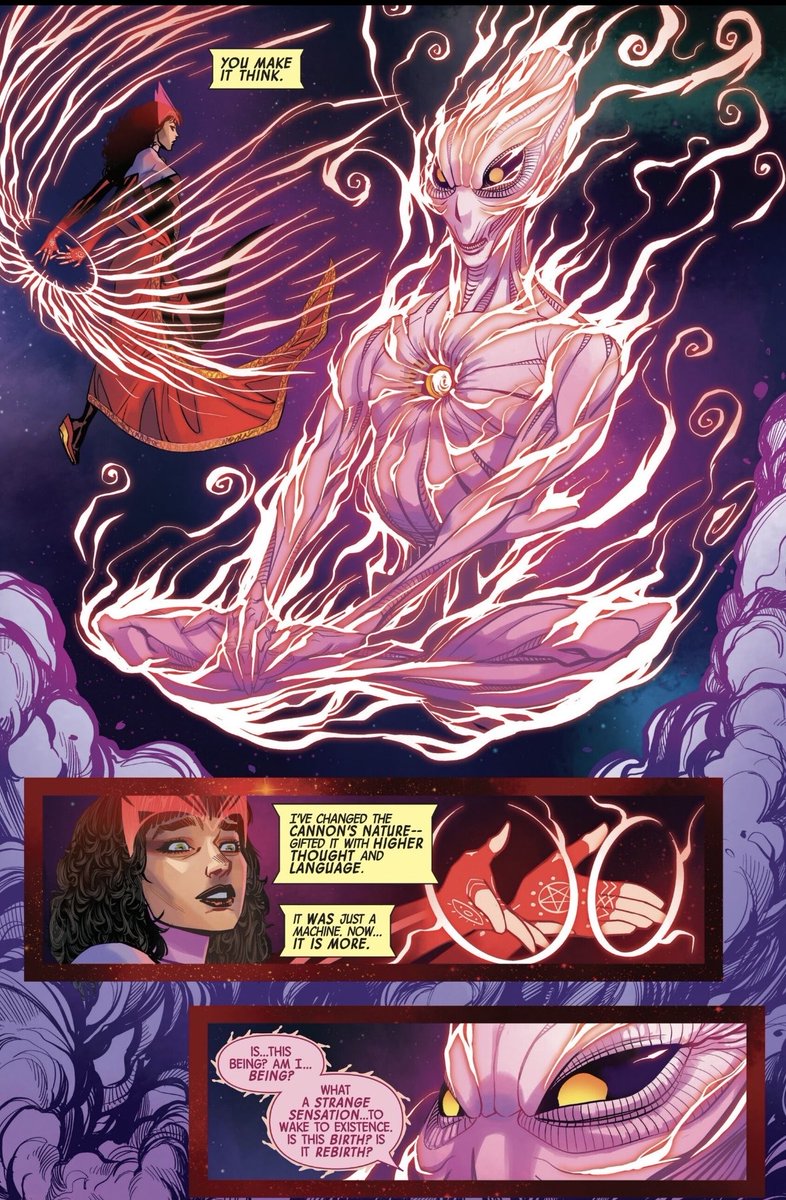 eldritchchaos's tweet photo. Yesterday, we heard an Islamophobe from the Storm fanbase saying people only call Wanda powerful because she’s destructive and insanely damaging… The irony of the post and the irony of Wanda responding the very next day. Wanda voodoo is real! #HexSpoilers #OroroSpoilers https://t.co/LuIgRq3HSQ
