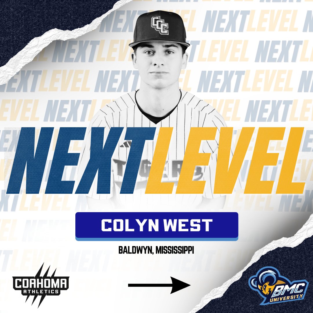 CoahomaSports's tweet photo. NEXT LEVEL ACHIEVED. 🚀

Congratulations to Colyn West on his commitment to Blue Mountain Christian University!

Thank you for representing Tiger Nation. We can't wait to see what the future holds.

#CoahomaProud #TheFamilyThatPreyz #NextLevelTigers https://t.co/tutLq42iKU