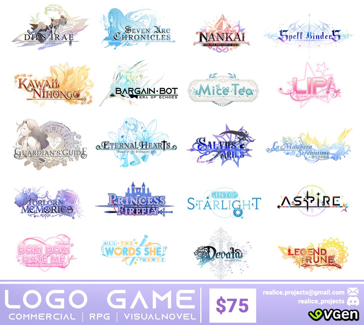 ReAlice_Works's tweet photo. Hello!
📢I'm currently open for commissions for game developers and anyone looking for UI, logo, or promotional asset !
✔ OPEN COMMISSION.
✔ Up on VGEN.
✔ My email : realice.projects@gmail.com
✔ You can find my portfolio on my profile.

#visualnovel #devgame #indiedev https://t.co/A2QQkY0ioU