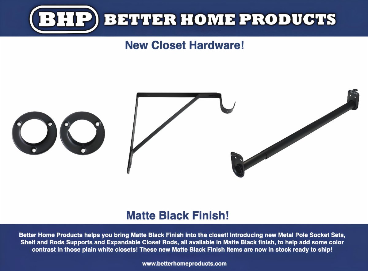 betterhomeprods's tweet photo. Better Home Products helps you bring Matte Black Finish into the closet!
These new Matte Black Finish items are now In Stock and Ready to Ship!
https://t.co/MtJFDsFIwL https://t.co/EGU7XvTtD9