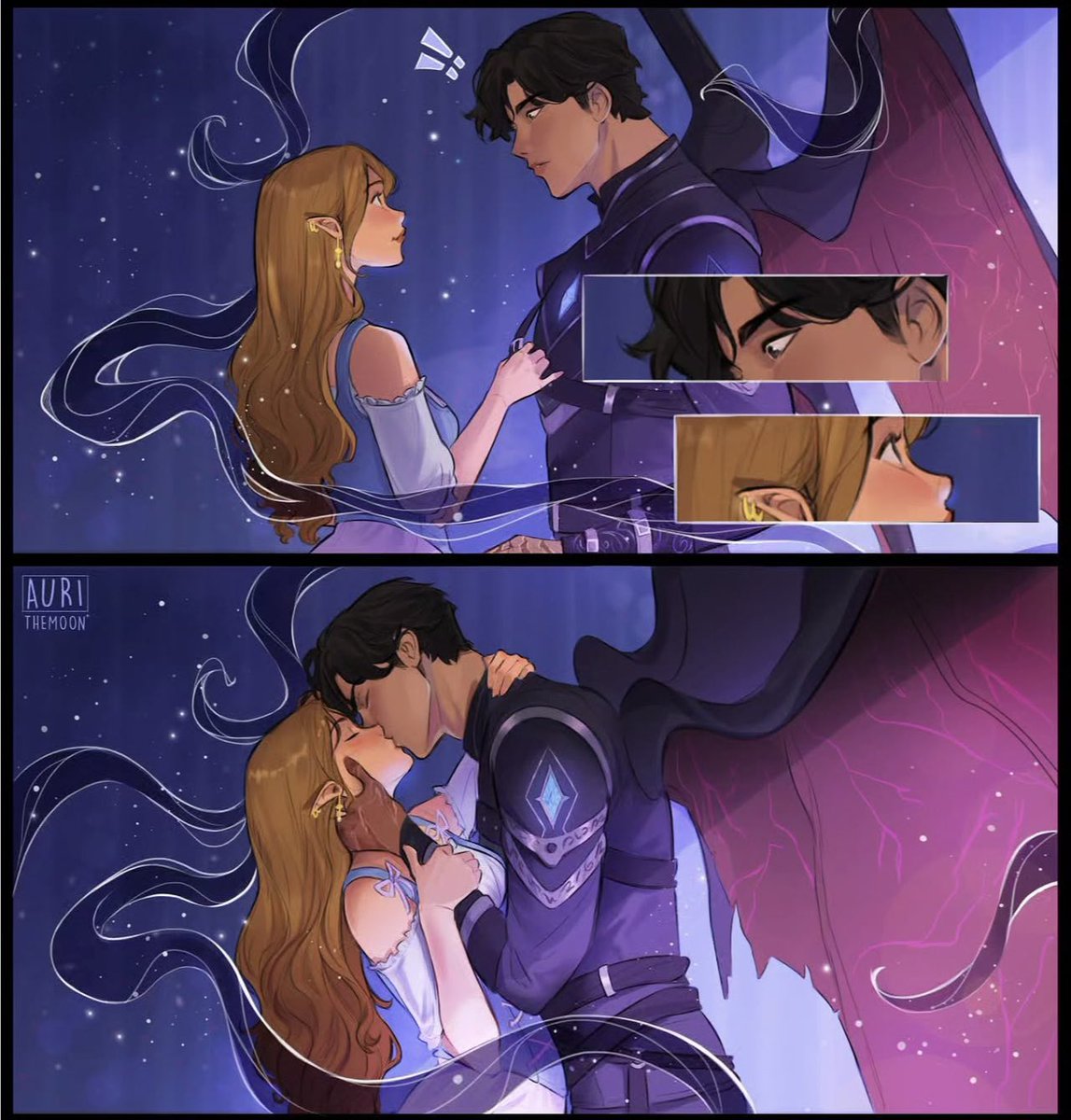 lovelriel's tweet photo. “just this taste in the dead of the longest night of the year, where only the mother might witness them.”

art by aurithemoon
comm by elain_kingslayer 
DON’T REPOST ♡ https://t.co/ErCIteHMJ8