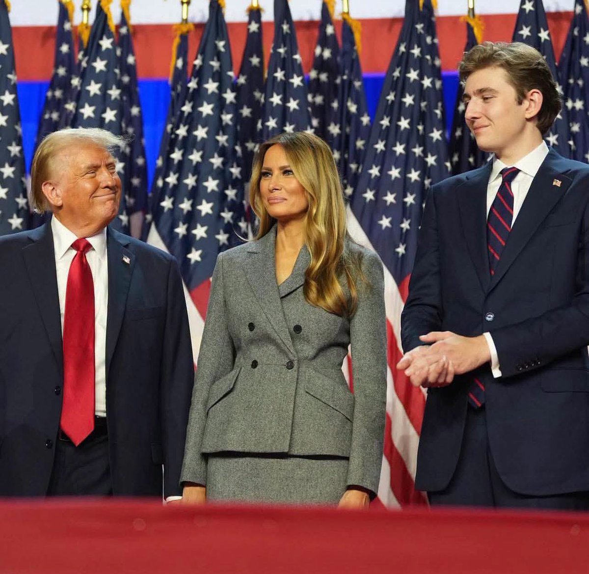 Gianl1974's tweet photo. Republicans' new bill to ban Americans from holding dual citizenship would impact Melania and Barron Trump — both citizens of Slovenia. 

After two divorces and multiple affairs, at least he’s found a creative way to dump wife #3⁉️ 🤷🏼‍♀️ 

In all seriousness, the Exclusive Citizenship Act would BAN U.S. citizens from holding ANY foreign nationality.

First Lady Melania Trump, who became a naturalized American in 2006, remains a dual citizen of the U.S. and Slovenia, as does her son Barron.

God bless those Republicans and their “family values” 😆