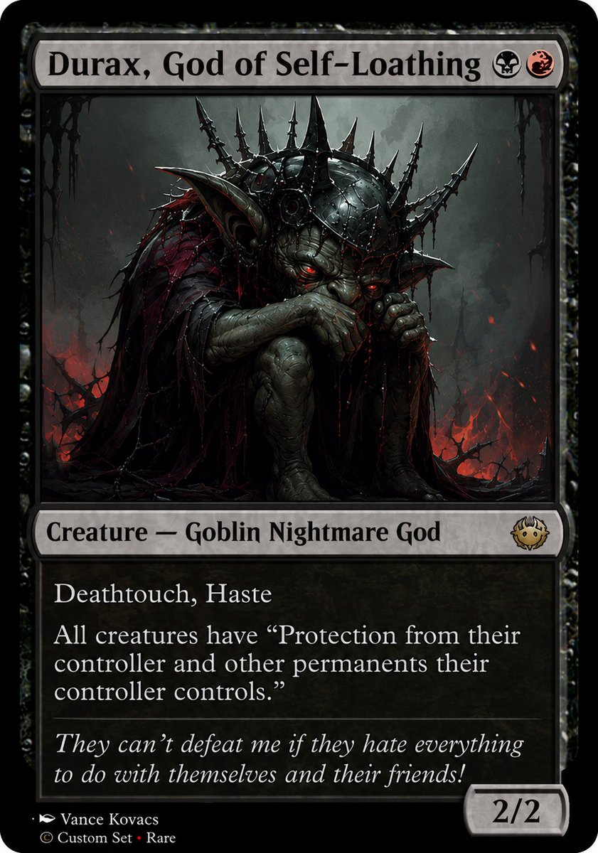 Jgoldendragons8's tweet photo. We need hate bears back in standard to make the format fun again. Here are two that I designed. Durax is nice since it shuts down self-bounce, earthbending, and pump spells. https://t.co/MMDdTHPTrG