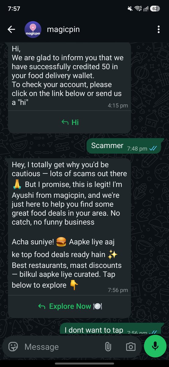 david00224492's tweet photo. Hey @mymagicpin @CareMagicpin i think your employees got alot of time to reply people individually about promo, why cant you just add a bot instead? https://t.co/nDHQubWRQj