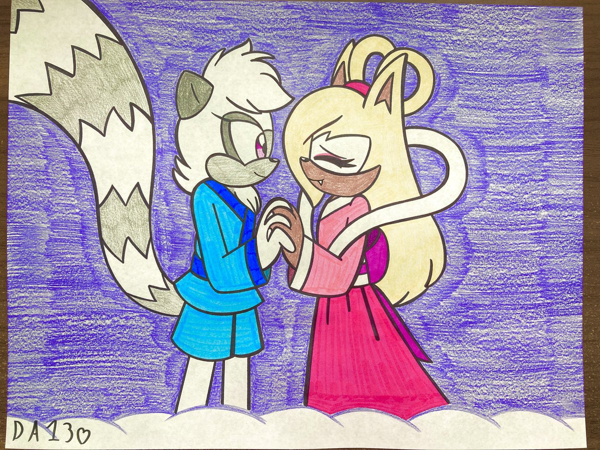 Munoz09R's tweet photo. Happy Tanabata/Star Festival Day⭐️💫✨ 

Tangle and Whisper as Hikoboshi and Orihime. 

#SonictheHedgehog #TangletheLemur #WhispertheWolf #TanglexWhisper #Whispangle #SonicIDW #IDWSonic #Tanabata https://t.co/uAwLjfEQrX